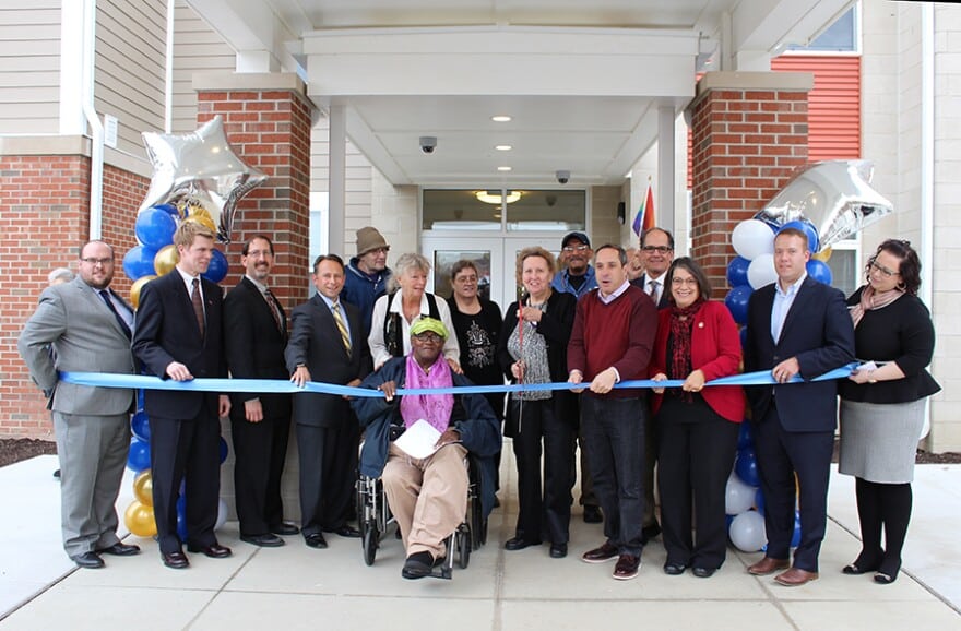 The ribbon cutting ceremony for the opening of A Place for Us in 2016.